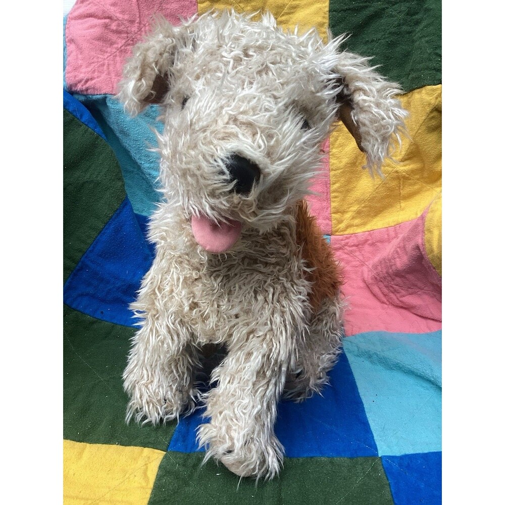 Ty Toffee Terrier Puppy Dog Plush Stuffed Animal Toy Vintage Shaggy 1992 14”